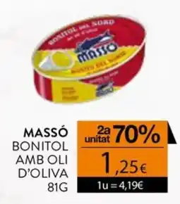 Plusfresc Massó bonitol amb oli d'oliva oferta