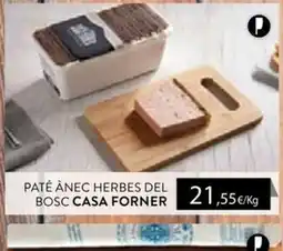 Plusfresc Casa Forner paté ànec herbes del bosc oferta