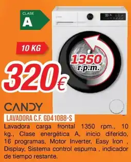 Expert Candy lavadora c.f. gd410b8-s oferta