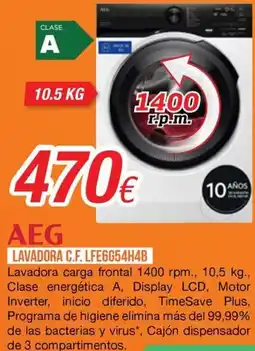 Expert AEG lavadora c.f. lfe6g54h4b oferta