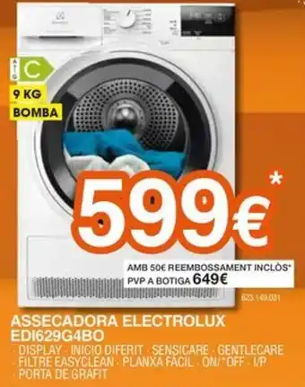 Electrolux assecadora edi629g4bo