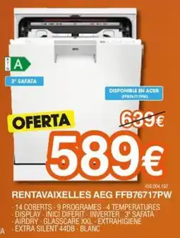 Expert Rentavaixelles aeg ffb76717pw oferta