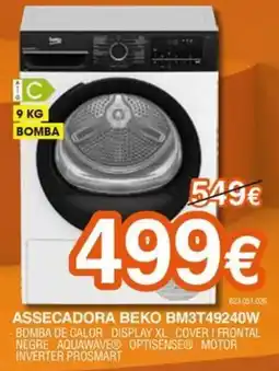 Expert Beko assecadora bm3t49240w oferta