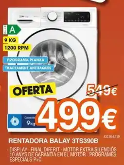 Expert Rentadora Balay 3ts390b oferta