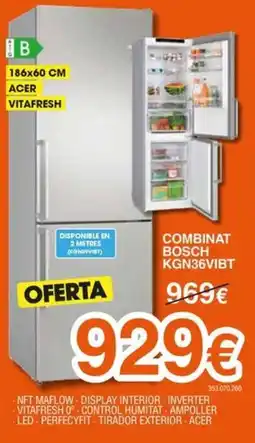 Expert Bosch combinat KGN36VIBT oferta