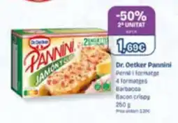 Plusfresc Dr. Oetker Pannini Jamón y Queso oferta