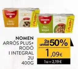 Plusfresc Nomen arròs plus+ rodó i integral oferta