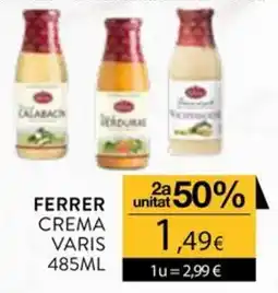 Plusfresc Ferrer crema varis oferta