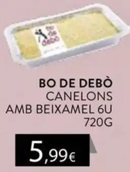 Plusfresc Bo de debò canelons amb beixamel oferta