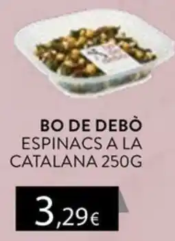 Plusfresc Bo de debò espinacs a la catalana oferta
