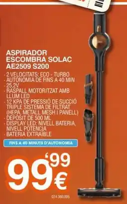 Expert Solac aspirador escombra ae2509 s200 oferta