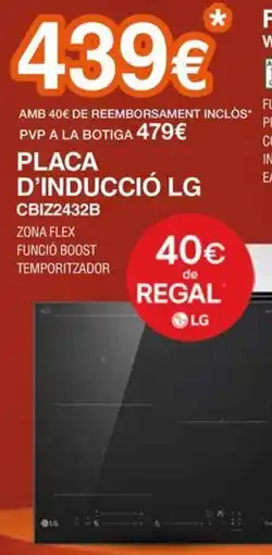 Expert Lg placa d'induccio oferta