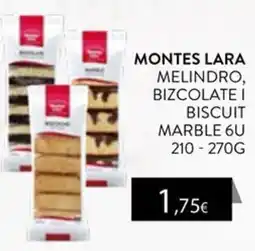 Plusfresc montes lara melindro, bizcolate i biscuit marble 6u oferta