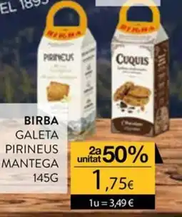Plusfresc Birba galeta pirineus mantega oferta