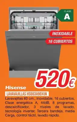 Expert Hisense lavavajillas hs663a90xuk oferta