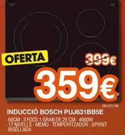 Expert Inducción Bosch Puj631bb5e oferta