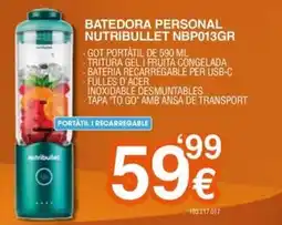 Expert Nutribullet batedora personal nbp013gr oferta