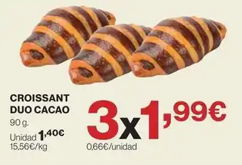 Croissant duo cacao