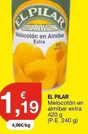 El pilar - melocotón en almíbar extra