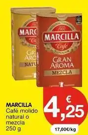 CashDiplo Marcilla - cafe molido natural o mezcla oferta