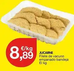 CashDiplo Jucarne - filete de vacuno empanado bandeja oferta