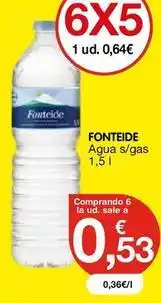 CashDiplo Fonteide - agua s/gas oferta