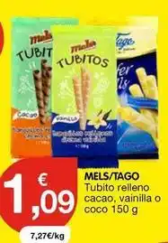 CashDiplo Mels - tubito relleno cacao oferta