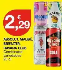 CashDiplo Absolut - , malibu, beefeater, havana club oferta