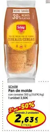 Hiper Usera Schär - pan de molde oferta
