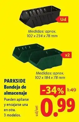 Ocine Parkside - bandeja de almacenaje oferta