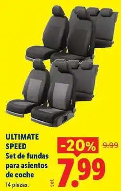 Ocine Ultimate speed - set de fundas para asientos de coche oferta