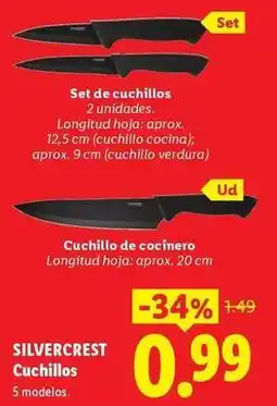Ocine Silvercrest - cuchillos oferta