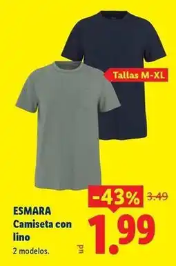 Ocine Esmara - camiseta con lino oferta