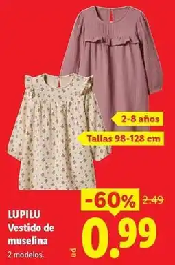 Ocine Lupilu - vestido de muselina oferta