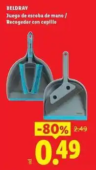 Ocine Beldray - juego de escoba de mano/recogedor con cepillo oferta
