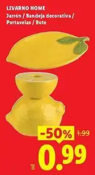 Ocine Livarno home - jarron/bandeja decorativa/portavelas/bote oferta