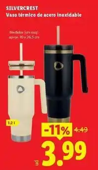 Ocine Silvercrest - vaso térmico de acero inoxidable oferta