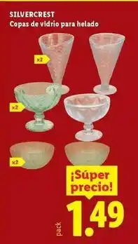 Ocine Silvercrest - copas de vidrio para helado oferta