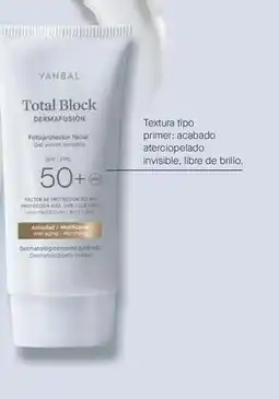 Yanbal Yanbal - total block dermafusión gel velvet spf 50+ oferta