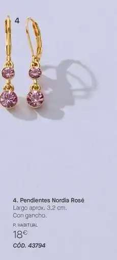 Yanbal Yanbal - pendientes nordia rosé oferta