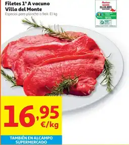Alcampo Auchan filetes 1ª A vacuno vila del monte oferta
