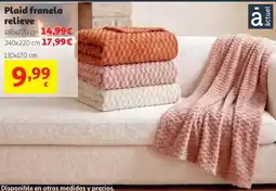Alcampo a actual plaid franela relieve oferta