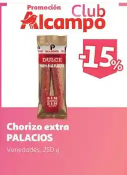 Alcampo Palacios chorizo extra oferta
