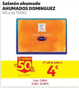 Alcampo Ahumados Dominguez salmón ahumado oferta