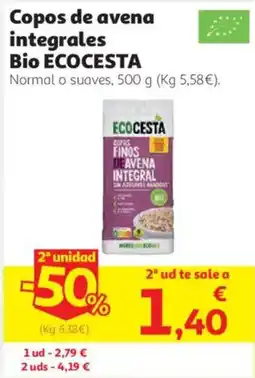 Alcampo Ecocesta copos de avena integrales oferta