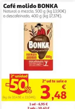 Alcampo Café molido BONKA oferta