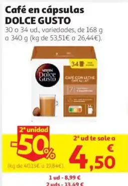 Alcampo Nescafé Dolce Gusto café en cápsulas oferta
