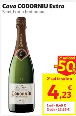 Alcampo Codorniu Cava Extra oferta