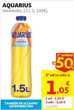 Alcampo Aquarius oferta