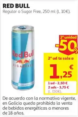 Alcampo Red Bull Sugar Free oferta